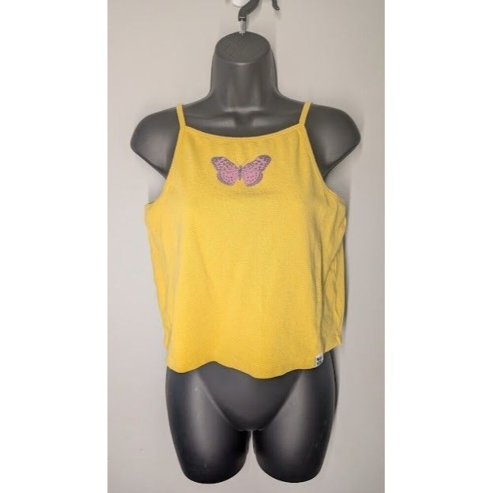 Lucy & Yak Spaghetti Strap Tank Top Size Medium Butterfly
